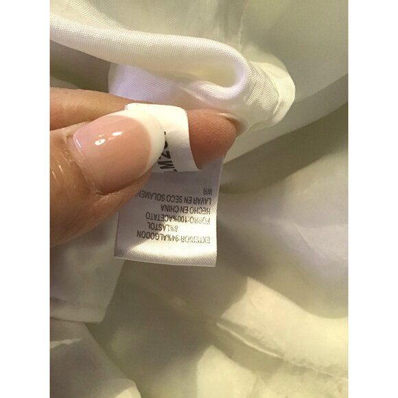 ANTONIO MELANI- WOMENS WHITE BUTTON CLOSURE BLAZER JACKET SIZE 14 - Picture 7 of 8